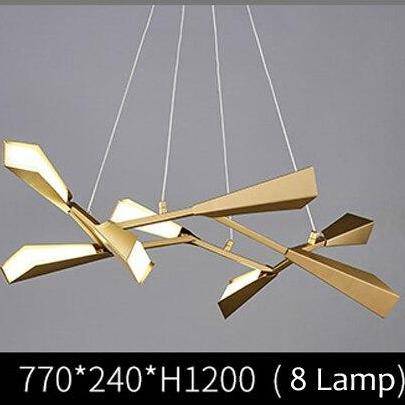 Lustre moderne LED avec plusieurs abat-jours aluminium Creative - vue 7 sur 9