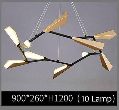 Lustre moderne LED avec plusieurs abat-jours aluminium Creative - vue 9 sur 9