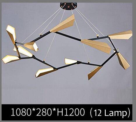 Lustre moderne LED avec plusieurs abat-jours aluminium Creative - vue 8 sur 9