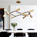 Lustre moderne LED avec plusieurs abat-jours aluminium Creative