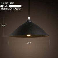 Suspension moderne avec abat-jour arrondi en métal à LED