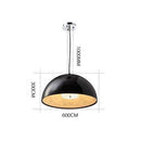 Suspension moderne LED avec abat-jour arrondi métal
