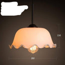 Suspension retro LED avec abat-jour aux bords courbés