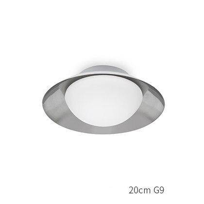 Plafonnier moderne LED avec abat-jour arrondi et boule lumineuse