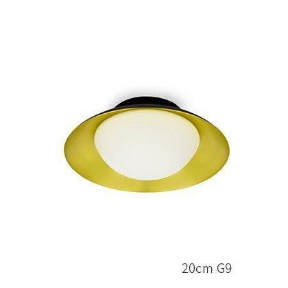 Plafonnier moderne LED avec abat-jour arrondi et boule lumineuse