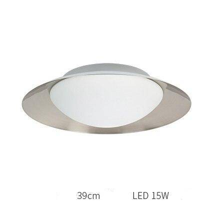 Plafonnier moderne LED avec abat-jour arrondi et boule lumineuse - vue 9 sur 19