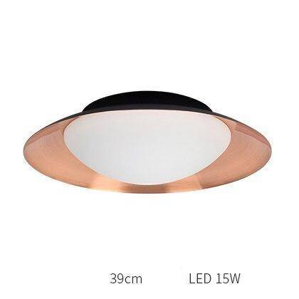 Plafonnier moderne LED avec abat-jour arrondi et boule lumineuse - vue 16 sur 19
