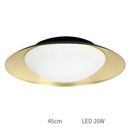 Plafonnier moderne LED avec abat-jour arrondi et boule lumineuse