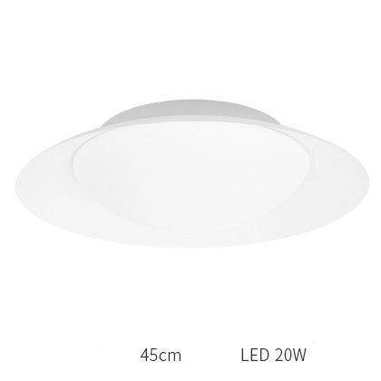 Plafonnier moderne LED avec abat-jour arrondi et boule lumineuse