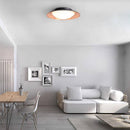 Plafonnier moderne LED avec abat-jour arrondi et boule lumineuse