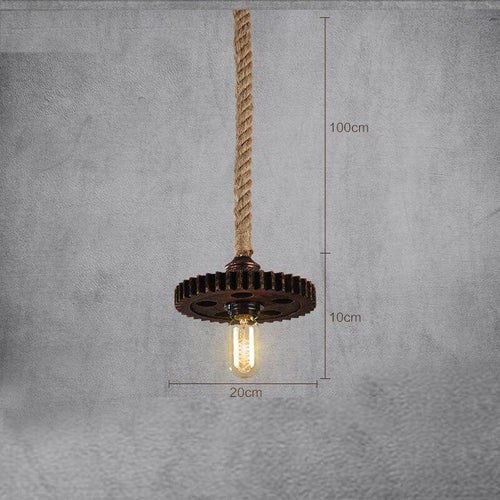 Suspension retro LED en métal et ampoule Edison