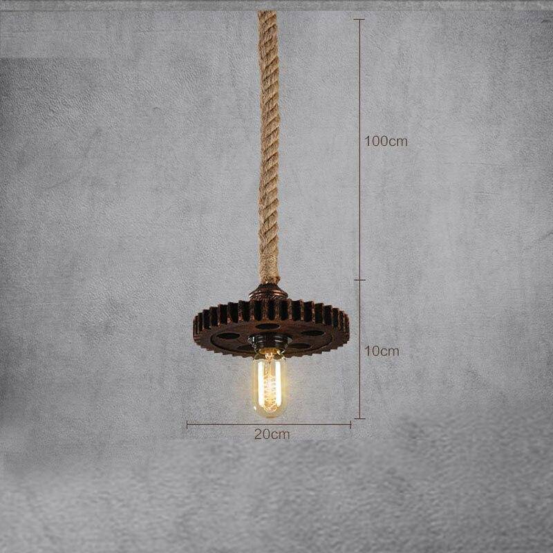 Suspension retro LED en métal et ampoule Edison - vue 5 sur 4