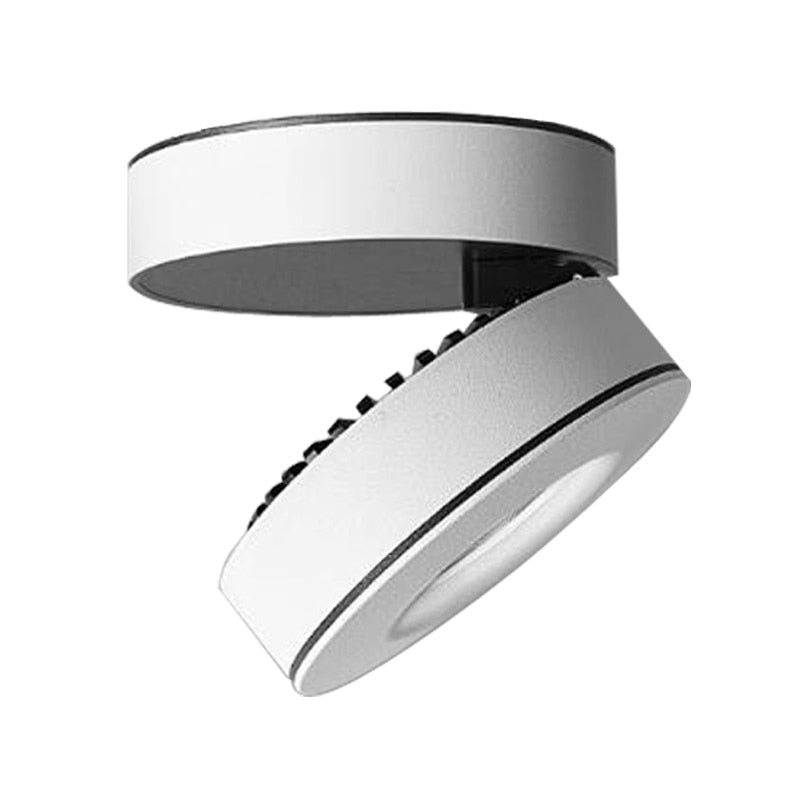 Spot moderne LED ronde et rotatif à 355° Manuel - vue 3 sur 5