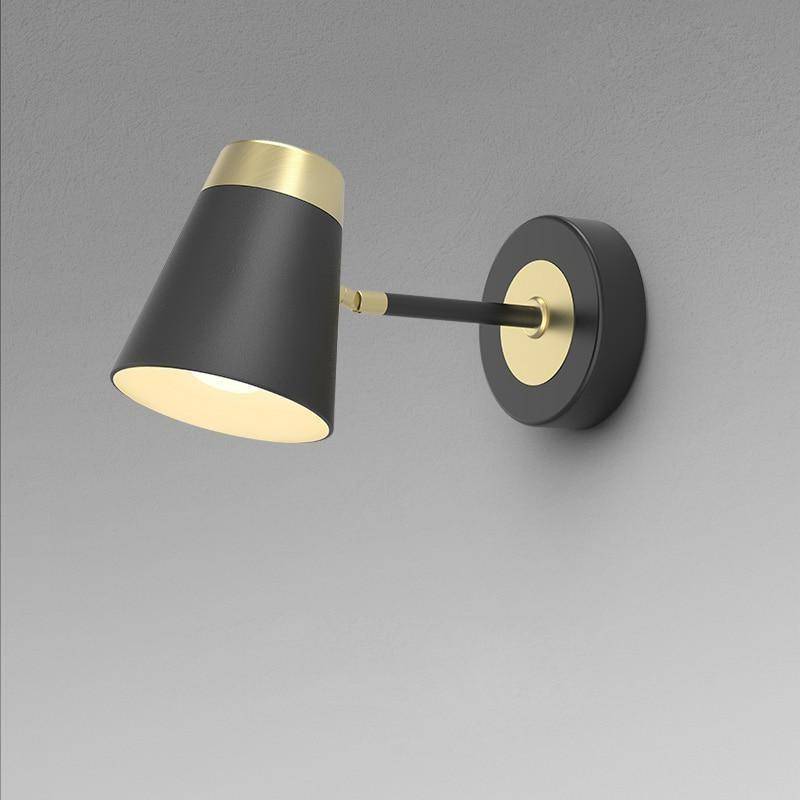 Applique murale design à LED avec abat-jour métal et doré Luxury - vue 5 sur 4