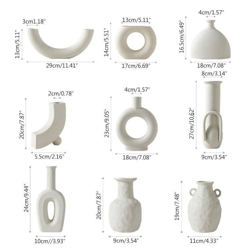 Vase moderne en céramique japonaise style Zen
