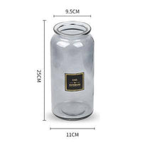 Vase en verre design rond style Lao