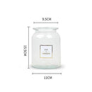 Vase en verre design rond style Lao