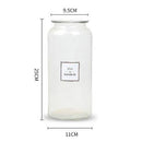 Vase en verre design rond style Lao