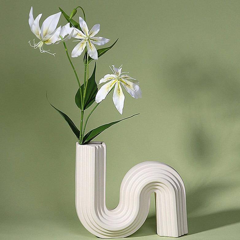 Vase moderne aux formes géométriques style Floride A - vue 4 sur 5