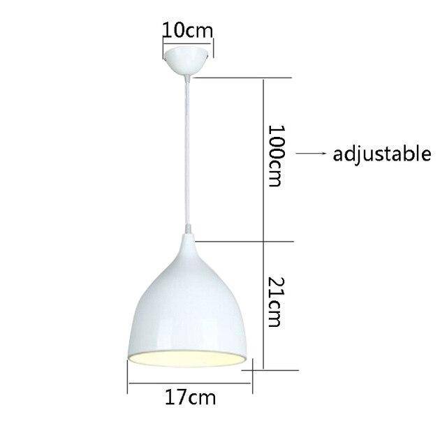 Suspension LED cône arrondi de couleurs Hanging