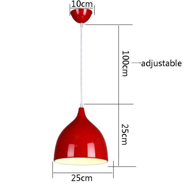 Suspension LED cône arrondi de couleurs Hanging