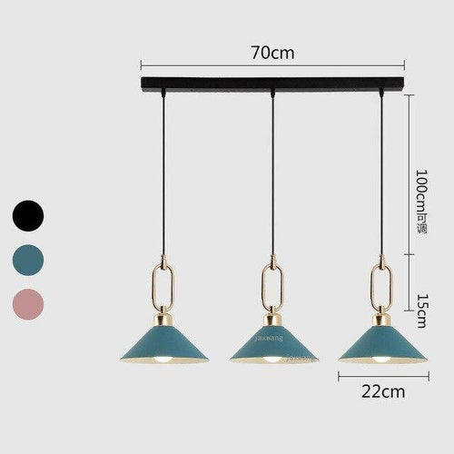 Suspension design LED conique moderne Many