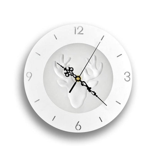Horloge murale ronde style moderne aux motifs animaux 25cm