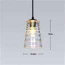 Suspension design en verre fumé à LED Industrial