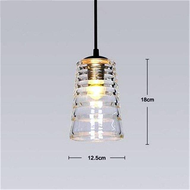 Suspension design en verre fumé à LED Industrial - vue 7 sur 7