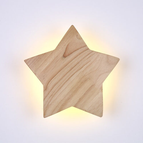 Applique murale pour enfant forme d'étoile en bois Stary