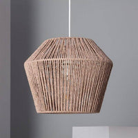 Suspension design à LED avec abat-jour papier tressé Loft