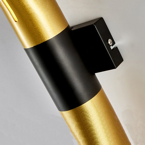 Applique murale à LED cylindrique doré Vera