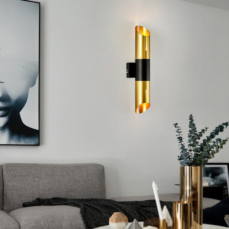 Applique murale à LED cylindrique doré Vera - vue 4 sur 8