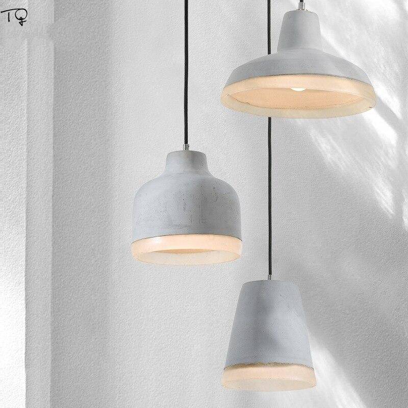 Suspension design à LED avec abat-jour en ciment Creative Loft - vue 3 sur 9
