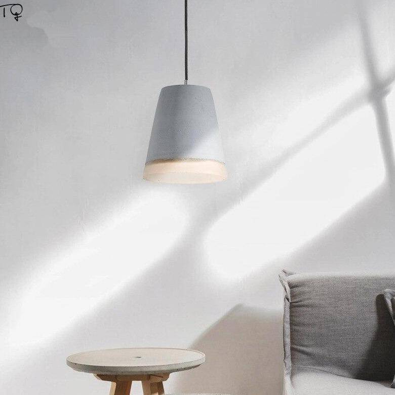 Suspension design à LED avec abat-jour en ciment Creative Loft - vue 2 sur 9