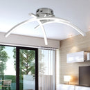 Plafonnier design LED avec 3 barres courbées en métal Teylor