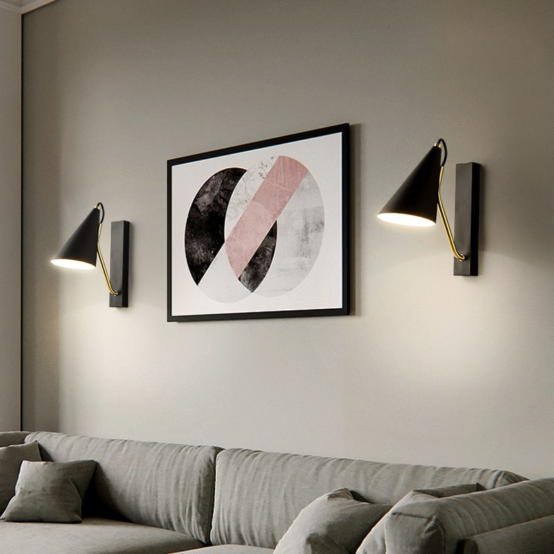 Applique murale moderne LED abat-jour conique Aina - vue 4 sur 8