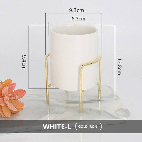 Piédestal pour plantes sur pied bas moderne Loft