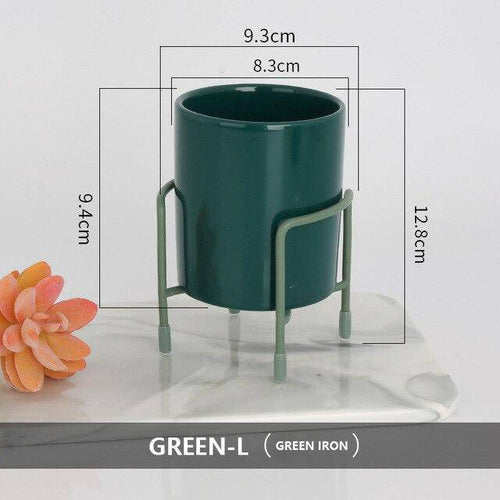 Piédestal pour plantes sur pied bas moderne Loft