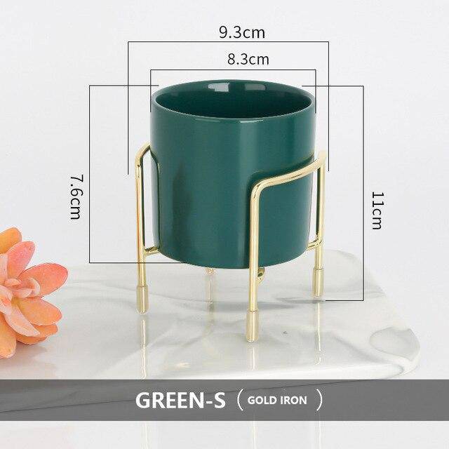 Piédestal pour plantes sur pied bas moderne Loft - vue 5 sur 10
