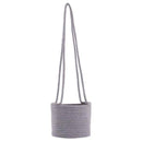 Cache-pots suspendu en toile de jute style scandinave