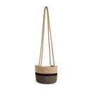 Cache-pots suspendu en toile de jute style scandinave