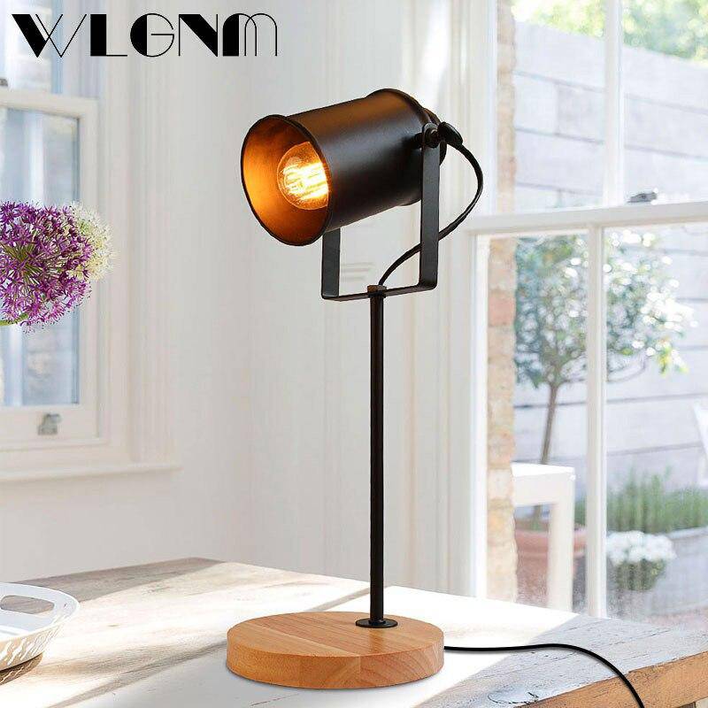 Lampe à poser design à LED avec abat-jour en métal rétro Study - vue 5 sur 6