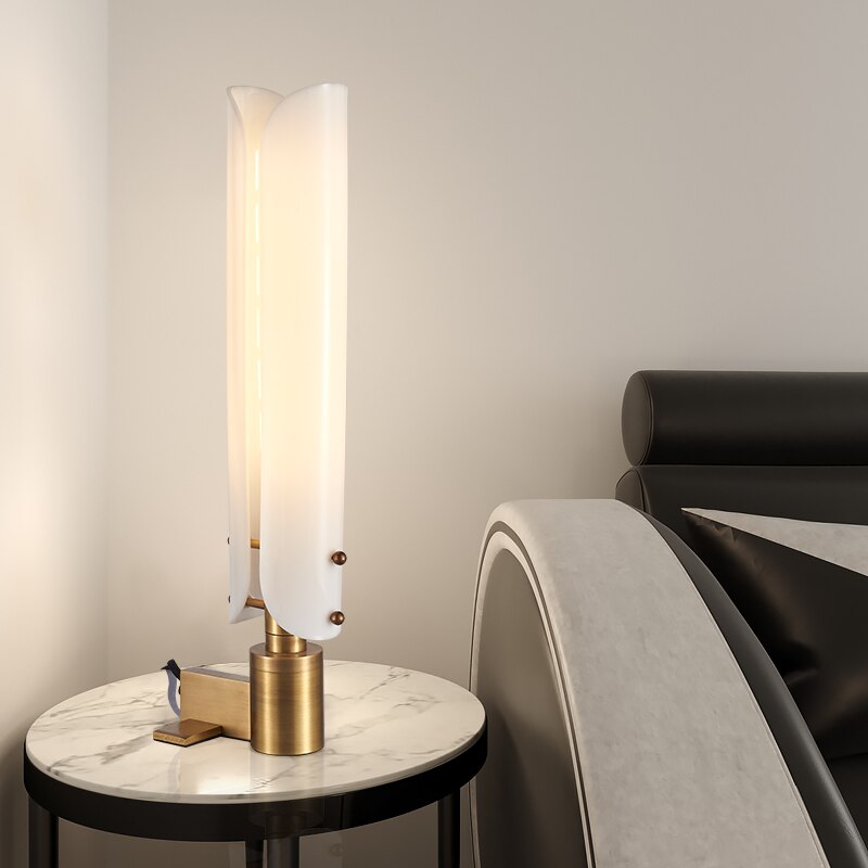 Lampe à poser design cylindrique en acier Tinella - vue 3 sur 7