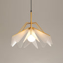 Suspension moderne LED abat-jour avec pétales triangulaires Andrea