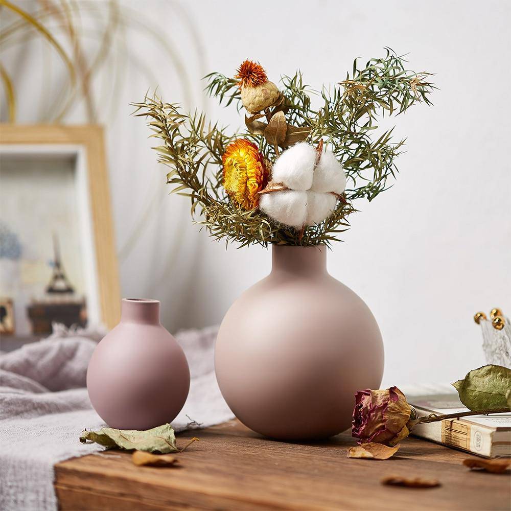 Vase design en céramique colorée Creative - vue 3 sur 10