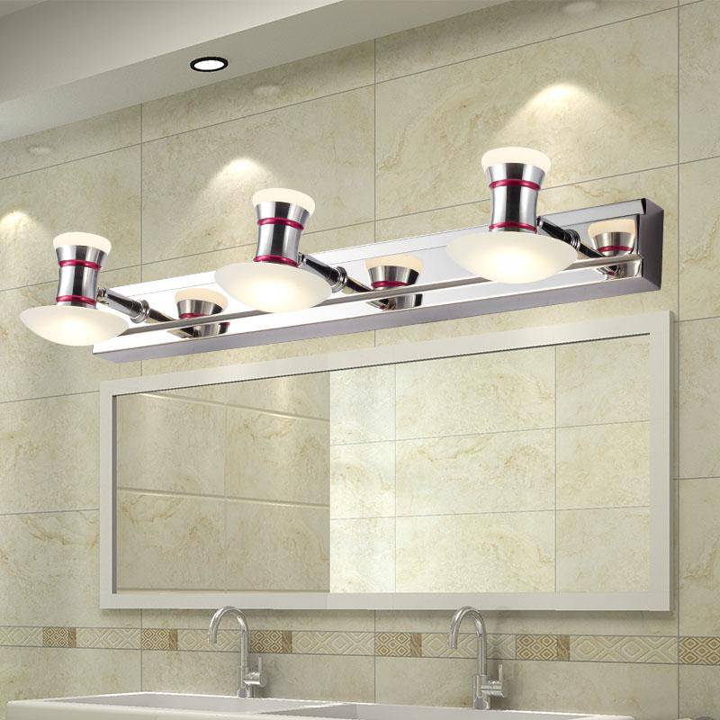 Applique murale LED chromée pour tableau et salle de bain
