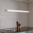 Suspension design à LED allongé en métal noir Light