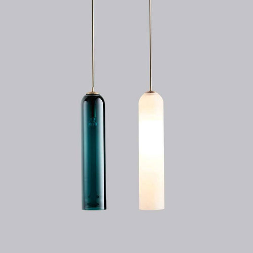 Suspension design à LED en verre fondu coloré Loft