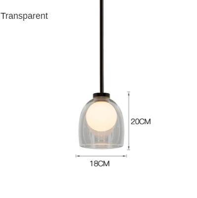 Suspension design à LED avec abat-jour arrondi en verre fumé Shadow - vue 8 sur 8